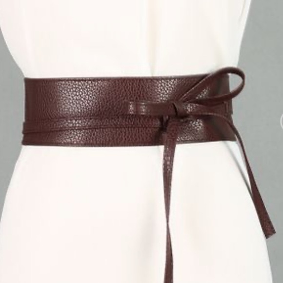 On My Rack Accessories - Boho Gypsy Wrap Around Waist Belt Brown